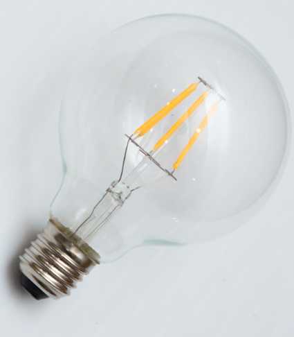 Λάμπα LED Filament φούσκα - G80 - Ε27 - 4W - 431671