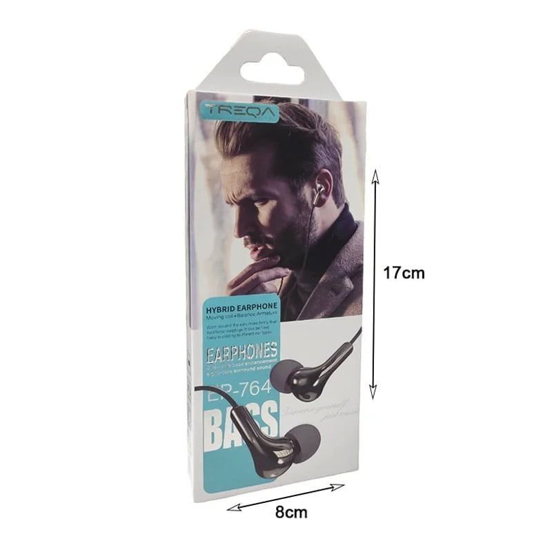 Treqa Ενσύρματα Ακουστικά EP-764 - Hybrid Earphones