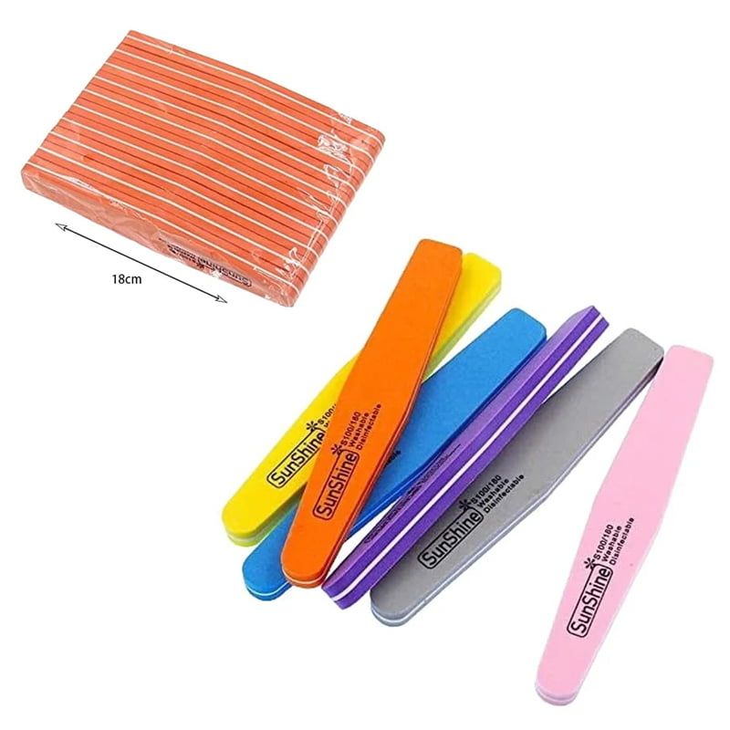 SunShine Λίμα νυχιών buffer διπλής όψης 100/180 10τμχ - Nail file 10pcs