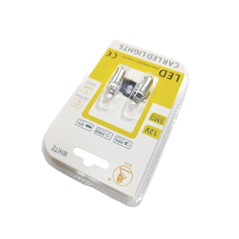 EJC Λάμπες Αυτοκινήτου BA9S-3 SMD 12v 2τμχ ψυχρό φως - LED light