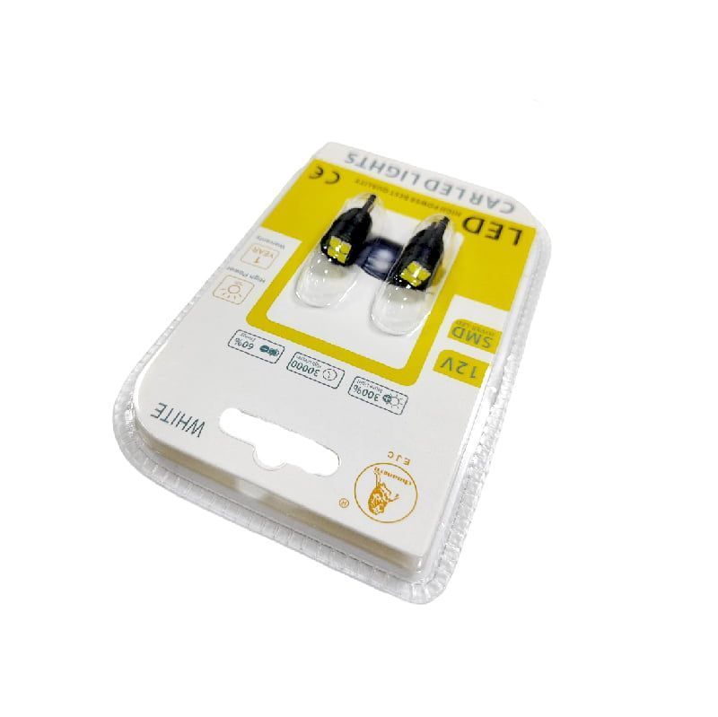 EJC Λάμπες Αυτοκινήτου T10-4LED SMD LED 12v 2τμχ ψυχρό φως - LED light