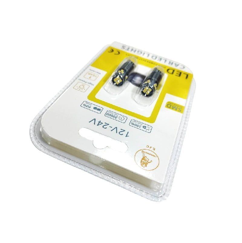 EJC Λάμπες Αυτοκινήτου T10-2016-18SMD 12v 2τμχ ψυχρό φως - LED light