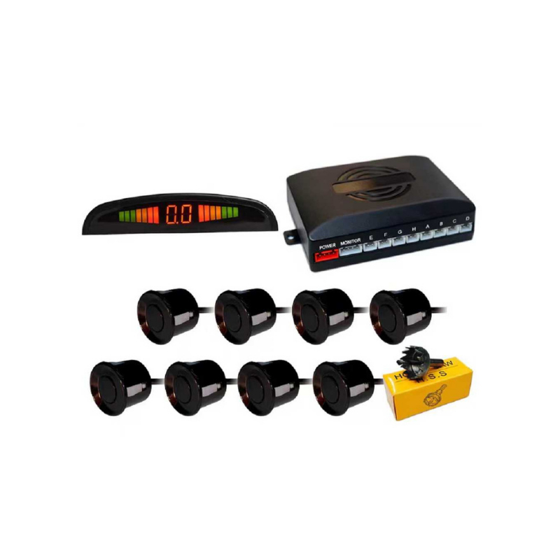 Αισθητήρες παρκαρίσματος - 8pcs - Only Screen - Black - 002181 AUTO-MOTO-BIKE>Είδη αυτοκινήτου>Αισθητήρες Παρκαρίσματος