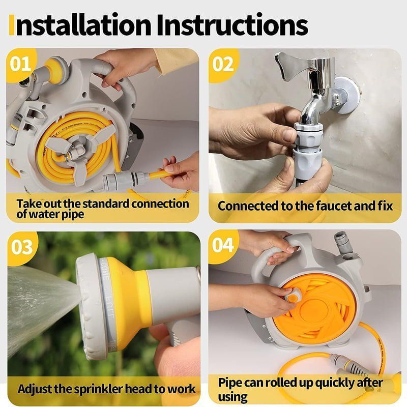 Rocky Mountain Καρούλι Λάστιχου Ποτίσματος 15m - Portable Hose Reel