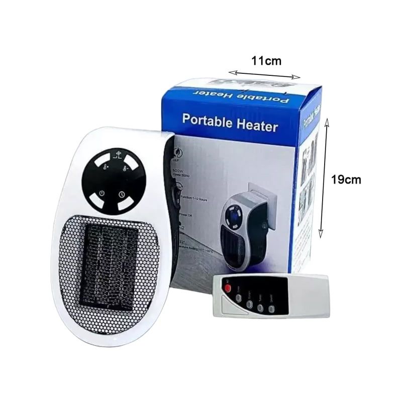 Φορητό αερόθερμο πρίζας 500W - Handy portable warm air blower heater