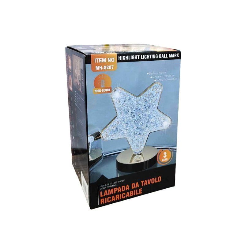 Επιτραπέζιο Φωτιστικό Αστέρι με USB 700K-6500K - USB Highlight three gear lamp Model:8207