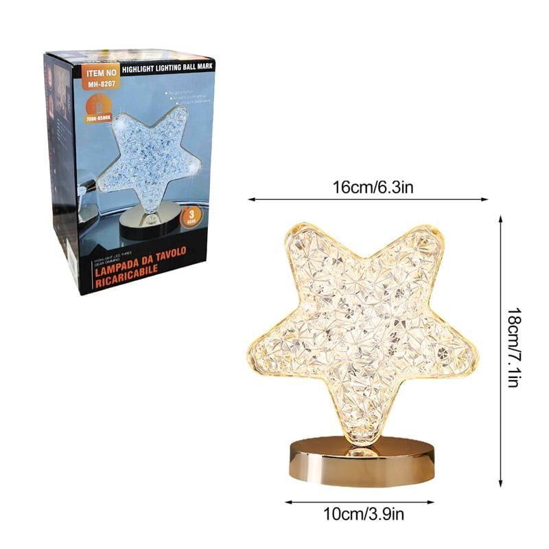 Επιτραπέζιο Φωτιστικό Αστέρι με USB 700K-6500K - USB Highlight three gear lamp Model:8207