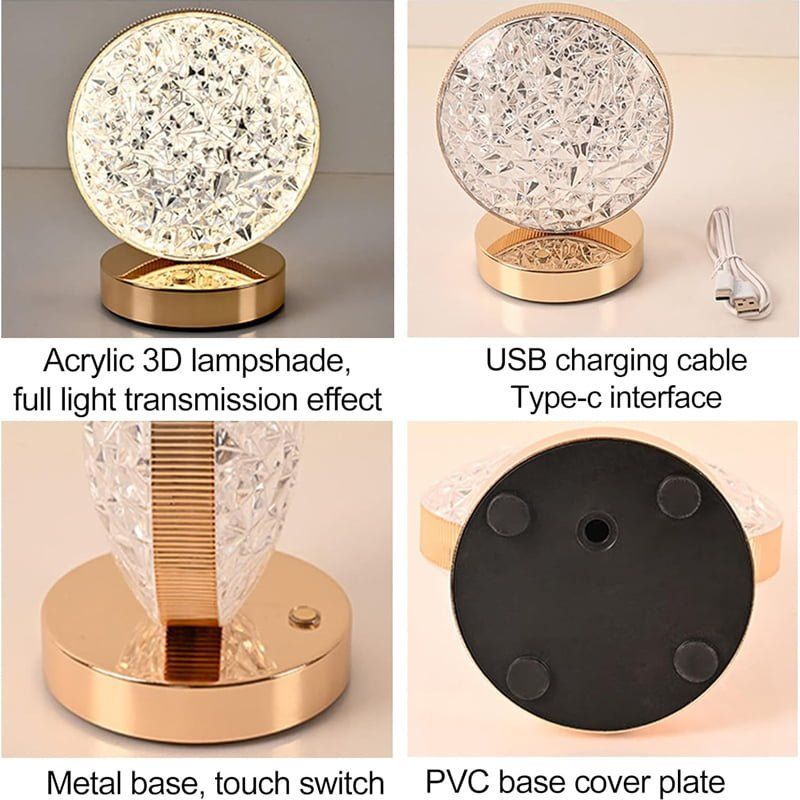 Επιτραπέζιο Φωτιστικό με USB 700K-6500K - USB Highlight three gear lamp Model:8210