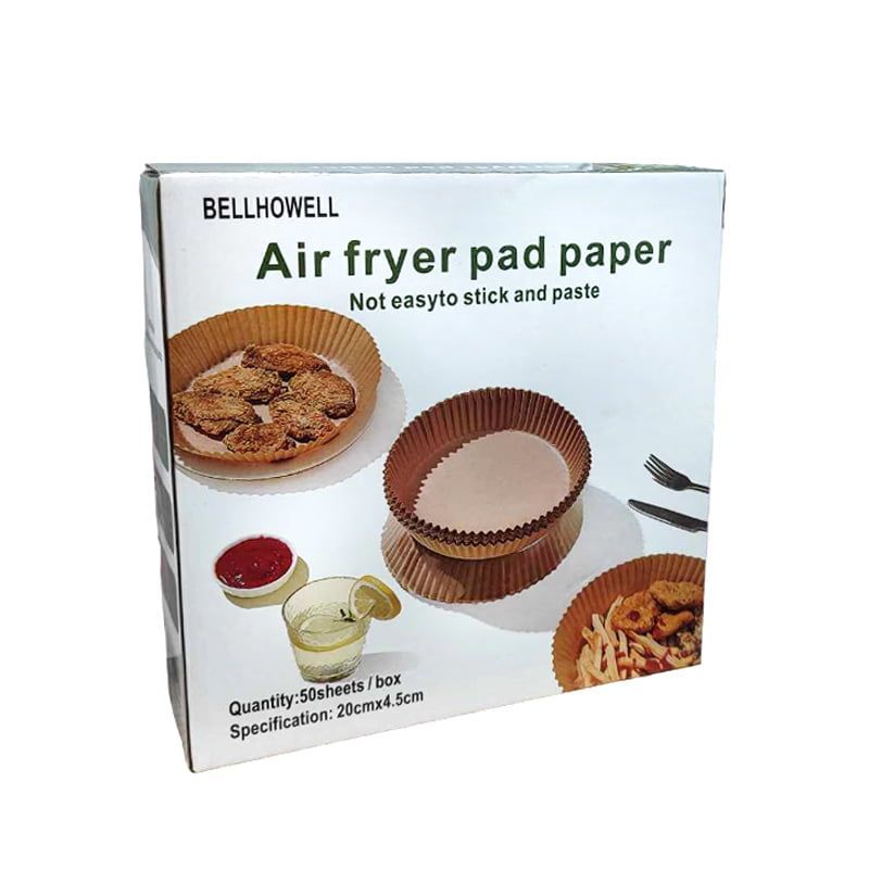 Bellhowell Αντικολλητικό Χαρτί για Air Fryer 50τμχ - Air fryer pad paper 50pcs