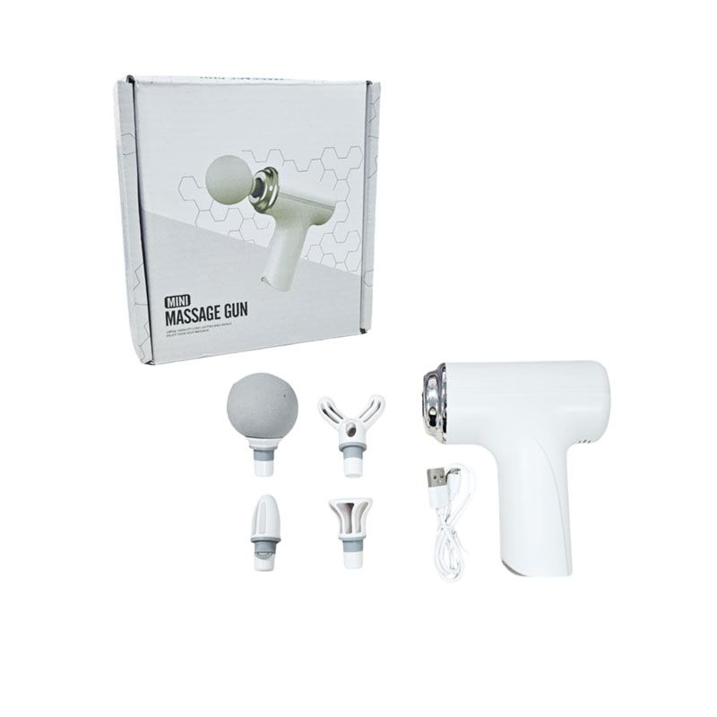 Φορητό Μηχάνημα Μασάζ με 4 Κεφαλές - Mini Massage Gun