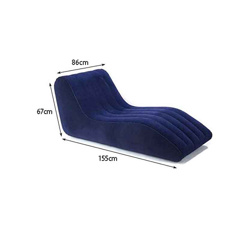 Φουσκωτή Ξαπλώστρα Lounge PVC 155x86x67cm – Inflatable Flocked Lounge Chair