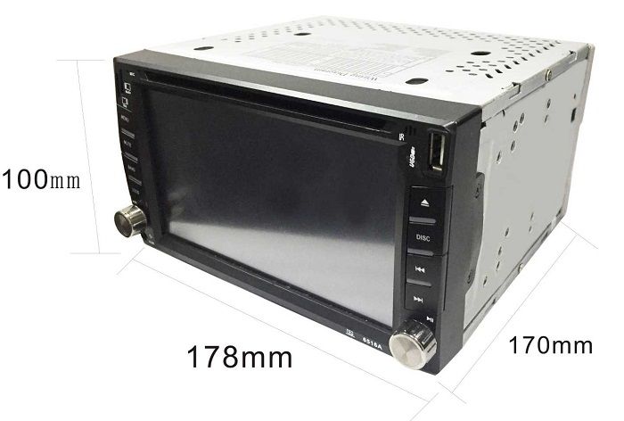 Ηχοσύστημα αυτοκινήτου 2DIN με DVD - CTC-6606 - 6.2” - 003546