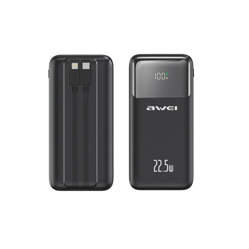 Powerbank - P106K - 10.000mah - 22.5W - AWEI - 007313 - Black ΕΙΔΗ ΤΕΧΝΟΛΟΓΙΑΣ>Gadgets>Αξεσουάρ smartphone