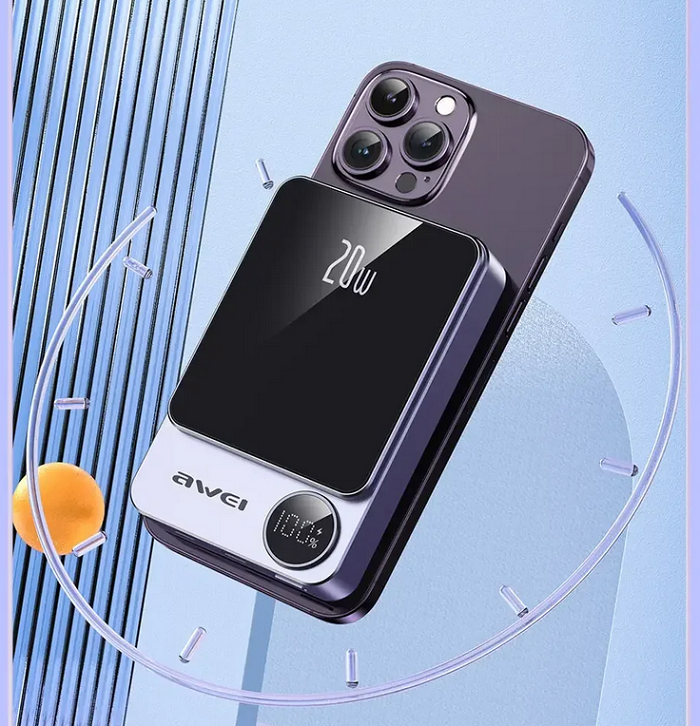 Powerbank μαγνητικής φόρτισης - P39K - 10.000mah - 20W - AWEI - 005500 - Grey ΕΙΔΗ ΤΕΧΝΟΛΟΓΙΑΣ>Gadgets>Αξεσουάρ smartphone