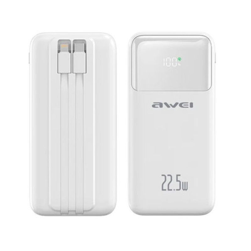 Powerbank - P106K - 10.000mah - 22.5W - AWEI - 005562 - White ΕΙΔΗ ΤΕΧΝΟΛΟΓΙΑΣ>Gadgets>Αξεσουάρ smartphone