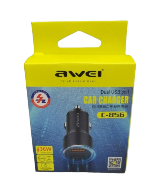 Φορτιστής αναπτήρα αυτοκινήτου - Quick Charger - C-855 - AWEI - 006514
