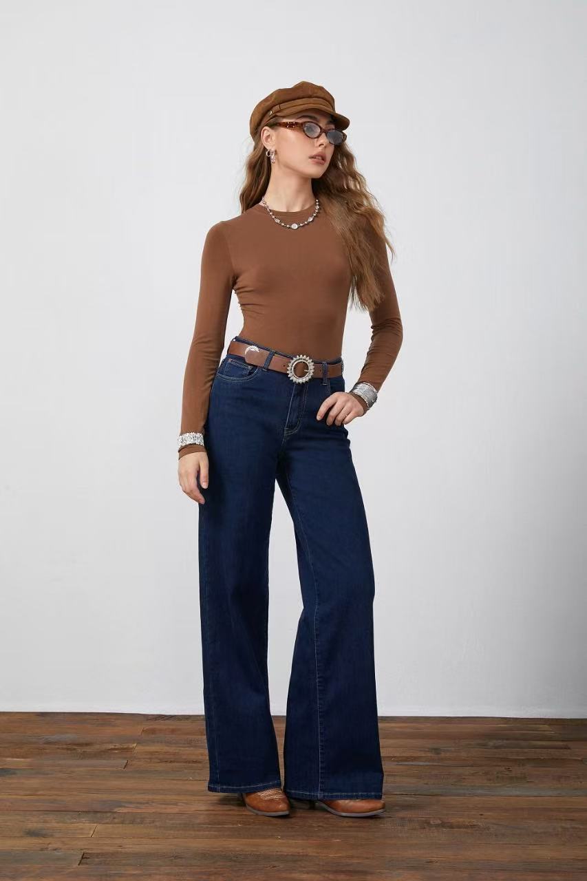 Adoro Women's Jean Pants Dark Blue