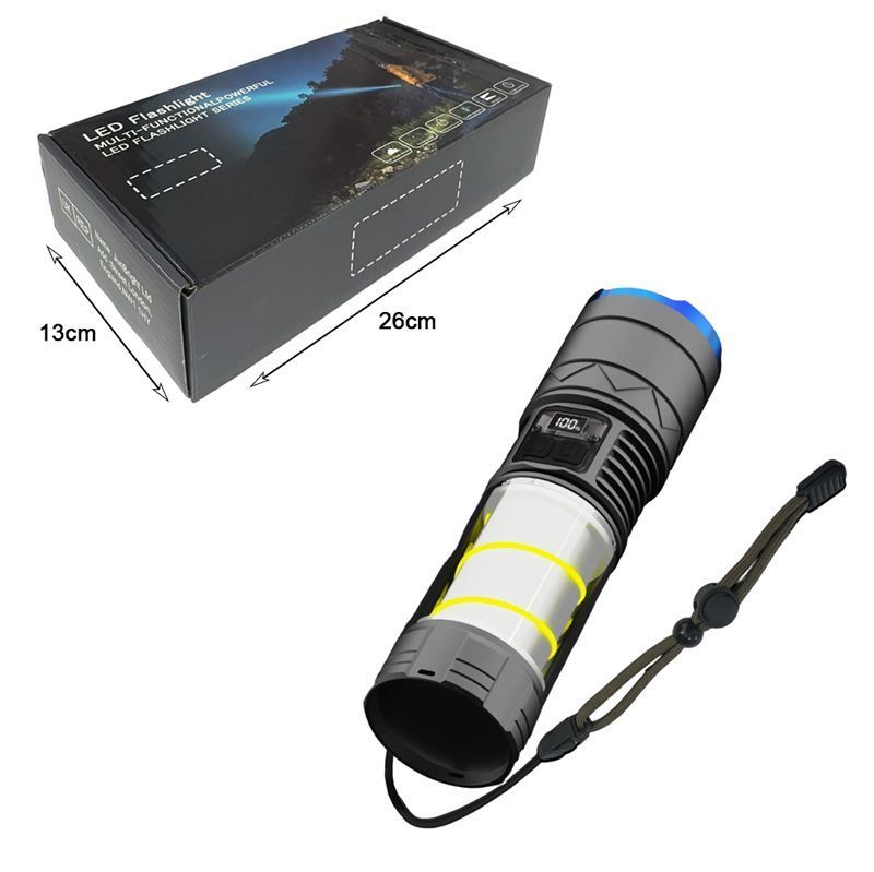 Επαναφορτιζόμενος Φακός LED USB 5021A - Multi-functional Powerful Flashlight Series