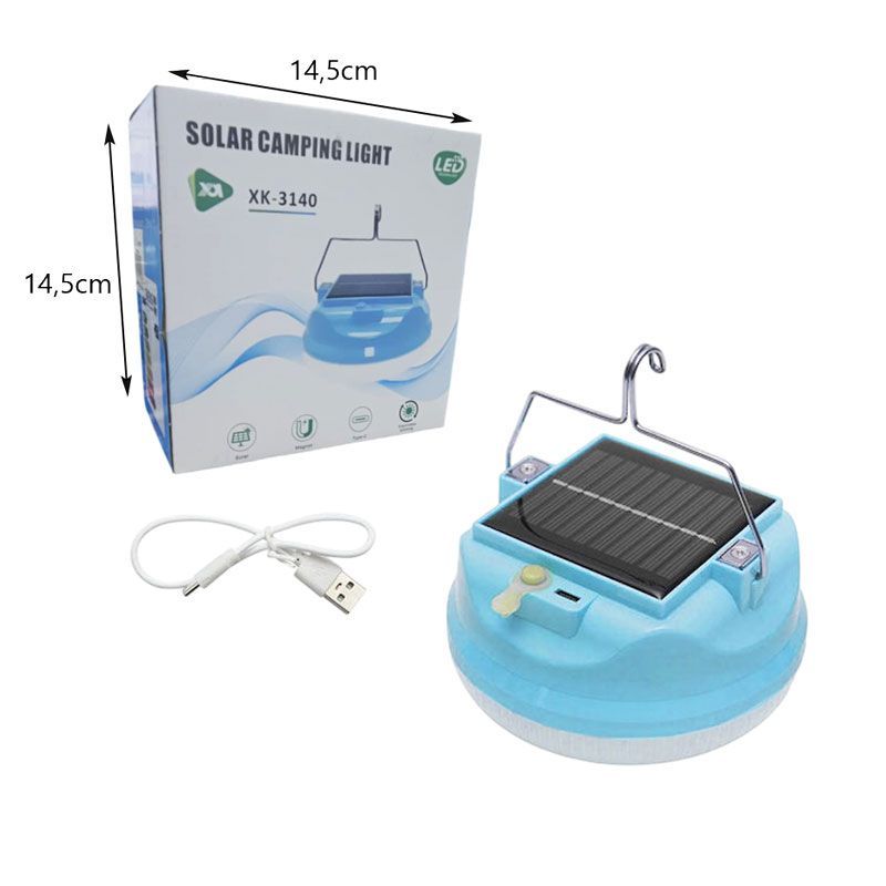 Φορητό Φωτιστικό με Ηλιακό Πάνελ XK-3140 - Solar Camping Light