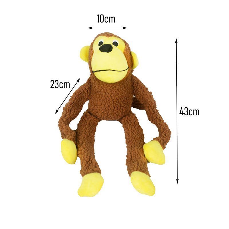 Παιχνίδι Σκύλου Λούτρινο Μαϊμού 43cm - Plush Dog Toy Monkey