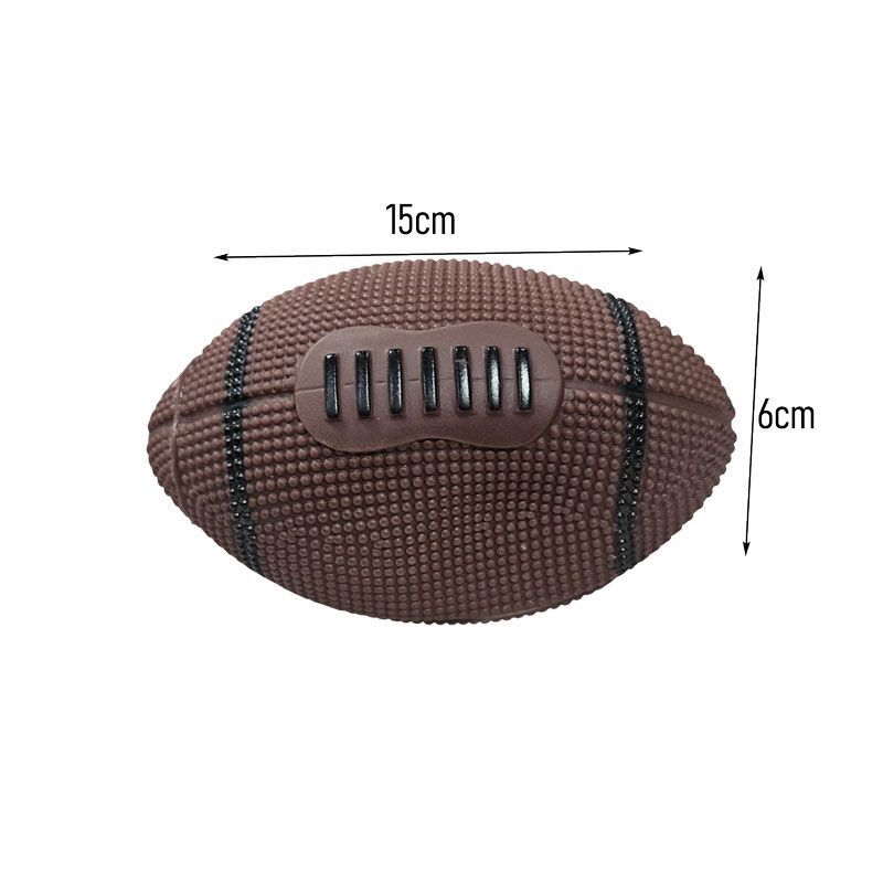 Παιχνίδι Σκύλου Μπάλα Ράγκμπι Με Ήχο 15cm - Dog Toy Rugby Ball with Sound