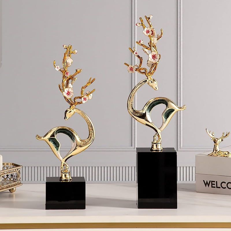 Χρυσό Διακοσμητικό με Μαρμάρινη Βάση - Gold Sculpture Decor