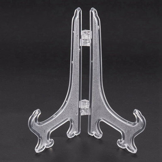 Διάφανη Πλαστική Βάση Κορνίζας 13x10cm 2τμχ - Clear Plastic Frame Stand 2pcs
