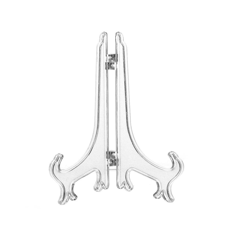 Διάφανη Πλαστική Βάση Κορνίζας 18x15cm 2τμχ - Clear Plastic Frame Stand 2pcs