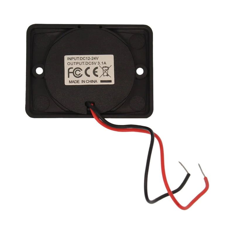 Rchang Φορτιστής Αυτοκινήτου με 2 θύρες USΒ 12/24V 3.1A W05237 - Cargador USB Dual