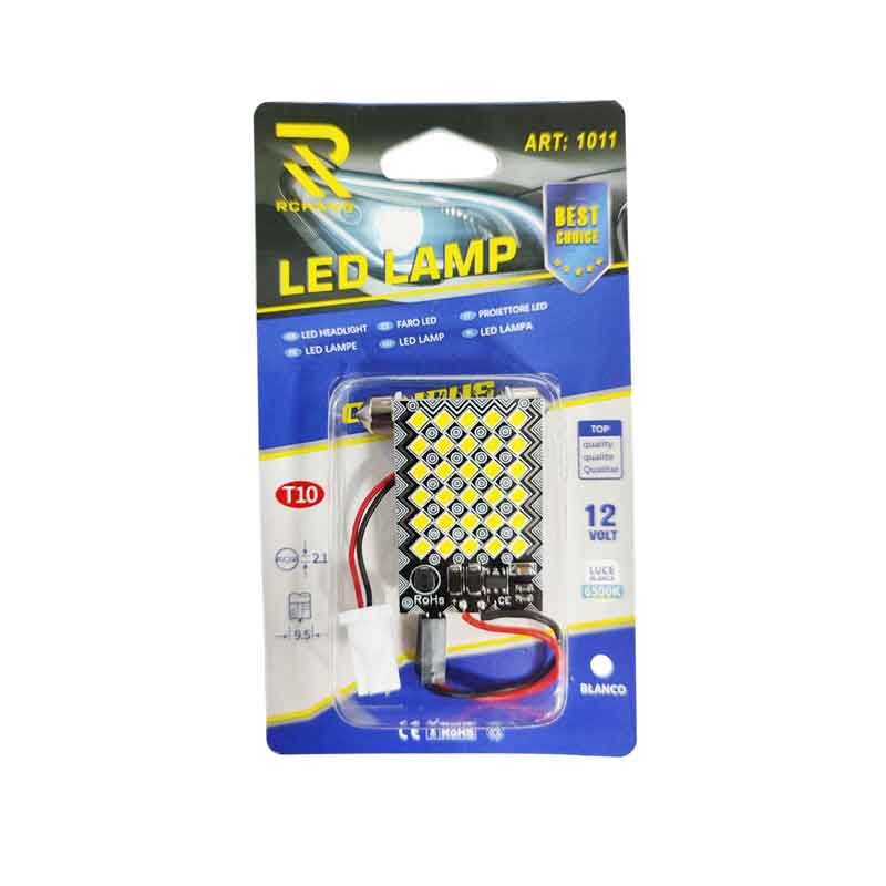 Rchang LED λάμπα αυτοκινήτου 12V 6500K 9SMD-3030 4W Λευκό Φως ART:1004 - Led Lamp