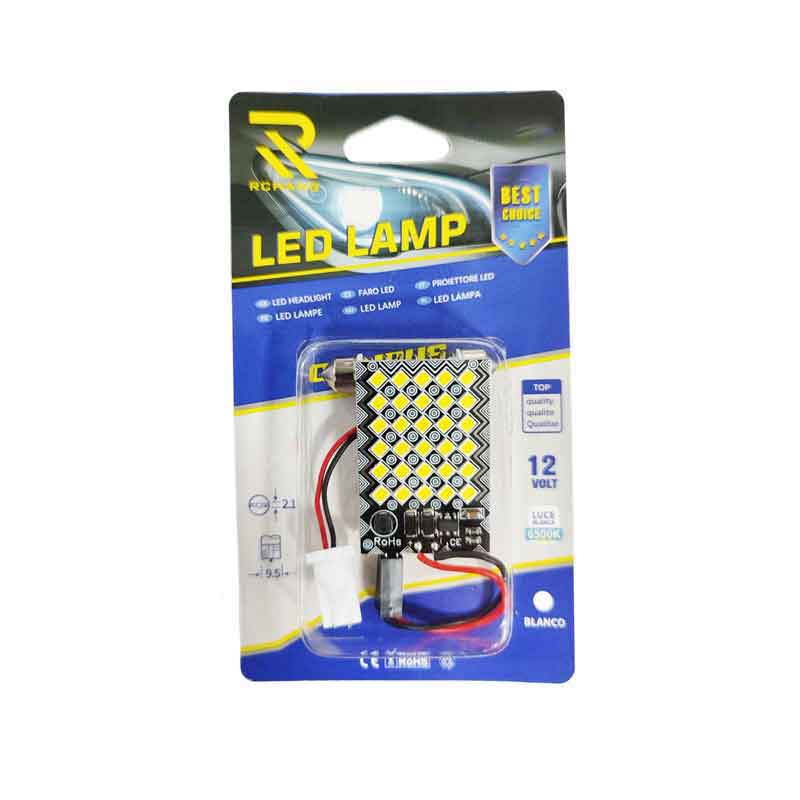 Rchang LED λάμπα αυτοκινήτου 12V 6500K 9SMD-3030 4W Λευκό Φως ART:1004 - Led Lamp