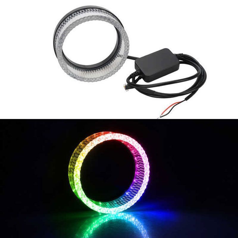 LED φωτιζόμενη στεφάνη αυτοκινήτου Angel Eyes 3"  με εναλλαγή χρωμάτων– LED Car angel eyes