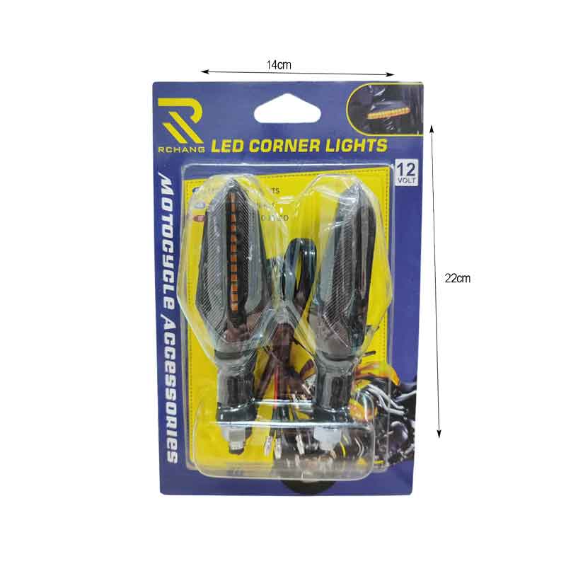 Rchang Φλας Μηχανής Πορτοκαλί σετ 2τμχ - Motorcycle Led Corner Lights