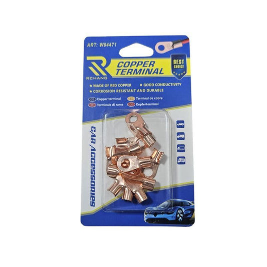 Rchang Ακροδέκτες Οπής Χάλκινο 12τμχ 20A W04471 - Copper terminal 12pcs