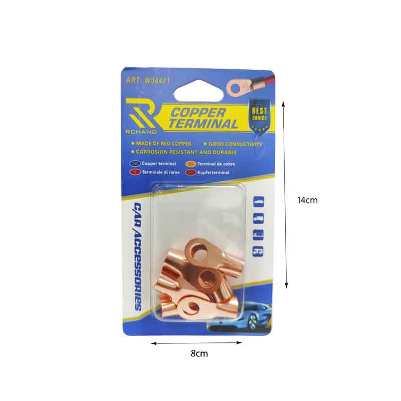 Rchang Ακροδέκτες Οπής Χάλκινο 6τμχ 60A W04471 - Copper terminal 6pcs