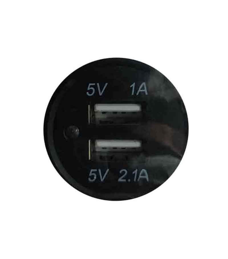 RCHANG Διπλός Φορτιστής USB Αυτοκινήτου 12–24V με Έξοδο 1A & 2.1A – Εντοιχιζόμενος W10005 - Cargador USB Dual