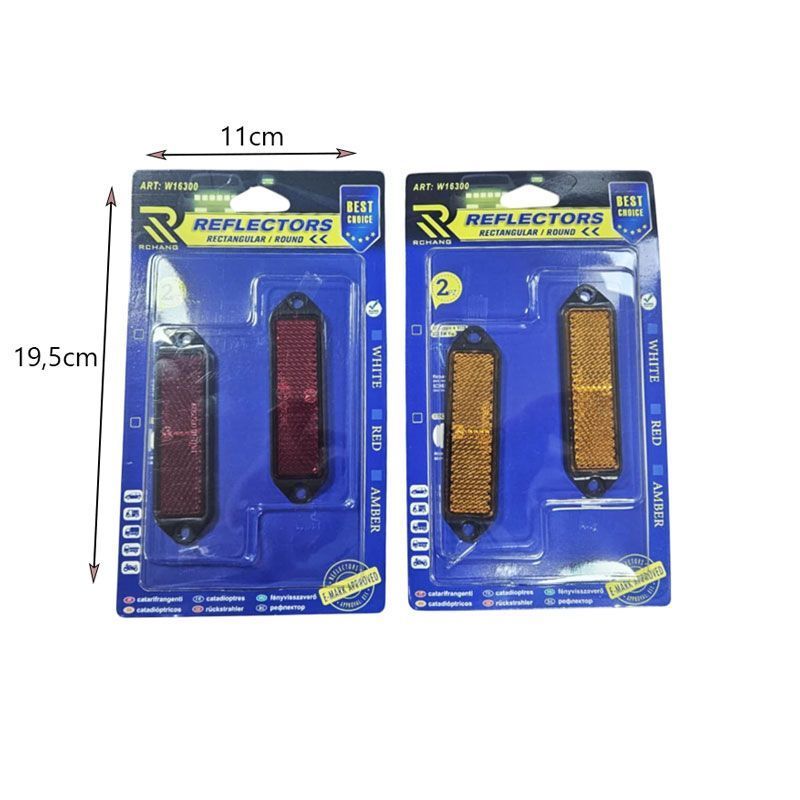 Rchang Ανακλαστήρες 2τμχ W16300 - Round Reflectors 2pcs - Angel shopping