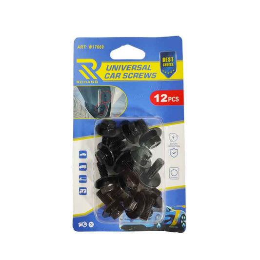 Rchang Βίδες Εξάγωνες Με Ροδέλες W17669 – Σετ 12 Τεμαχίων 7510(J202) - Car Screws