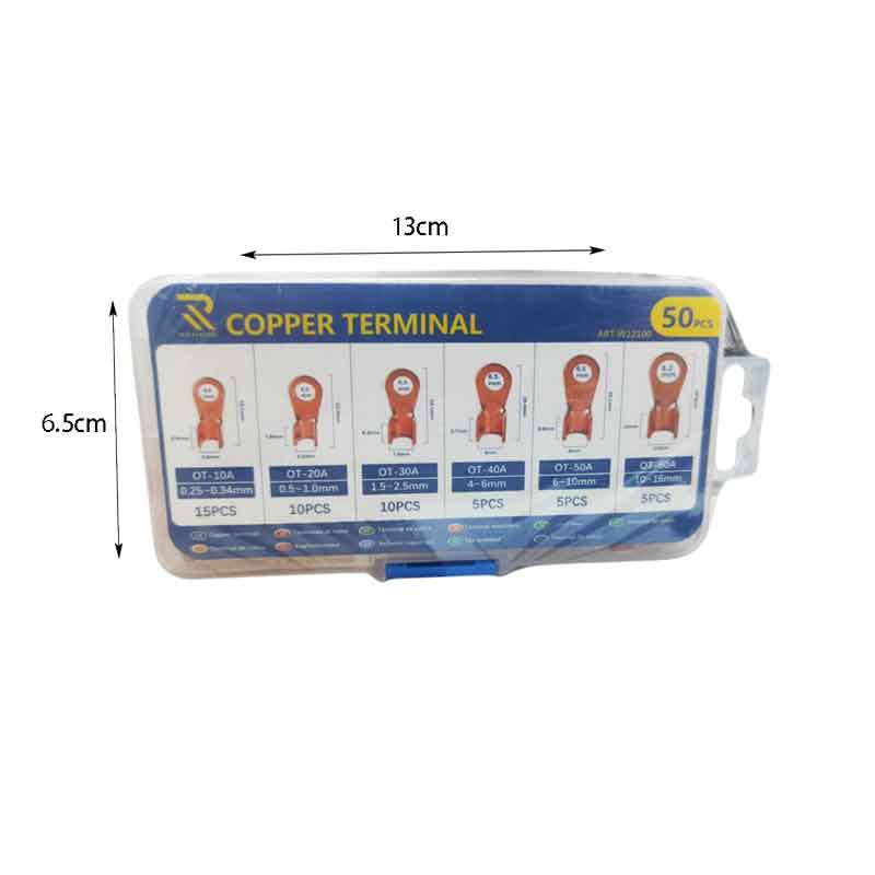 Rchang Ακροδέκτες Οπής Χάλκινο 50τμχ  - Copper terminal 50pcs