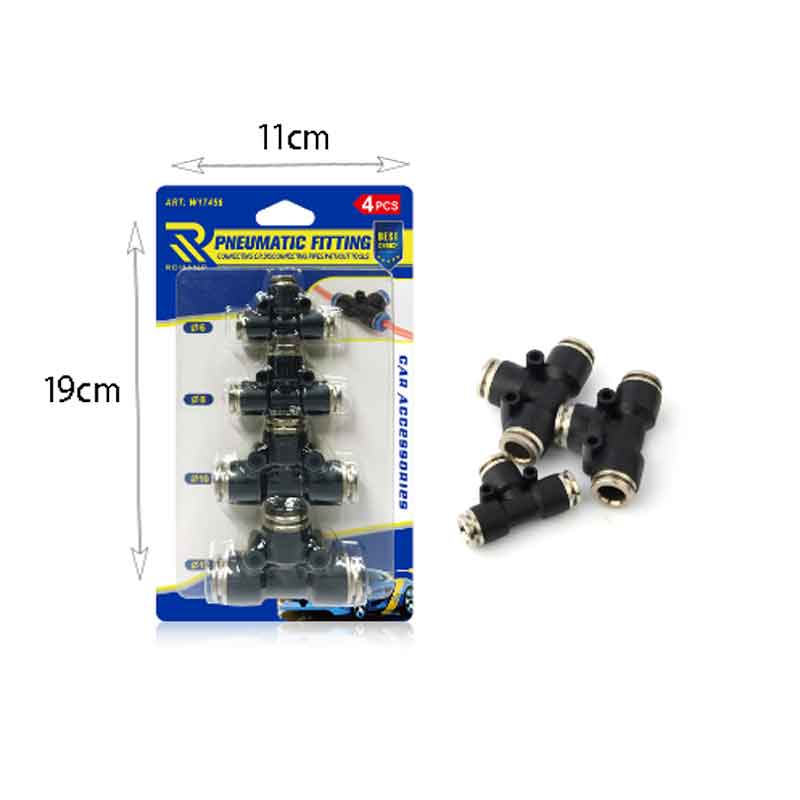 Rchang Συνδετικά Δικτύου Αέρος 4τμχ Τ 6mm – 8mm – 10mm – 12mm - Pneumatic Fitting