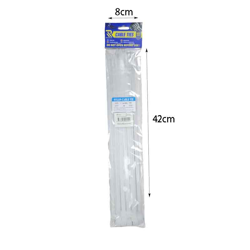 Rchang Δεματικά καλωδίων 4.8x350mm 30τμχ λευκά - White Cable Ties