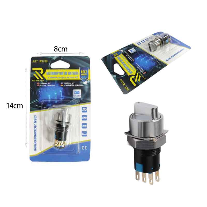 Rchang Διακόπτης Μπαταρίας 12–24V Μεταλλικός W1019 – Battery Cut Off Switch