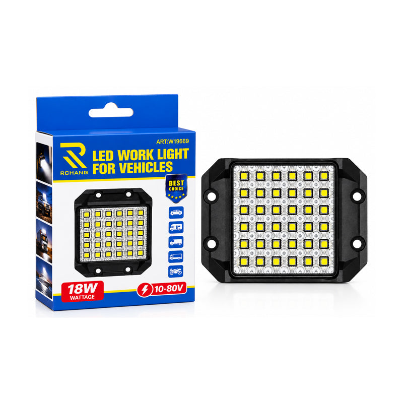 Rchang Προβολέας Εργασίας LED W19669 18W 10-80V για Οχήματα - W19669 18W 10-80V LED Work Light for Vehicles