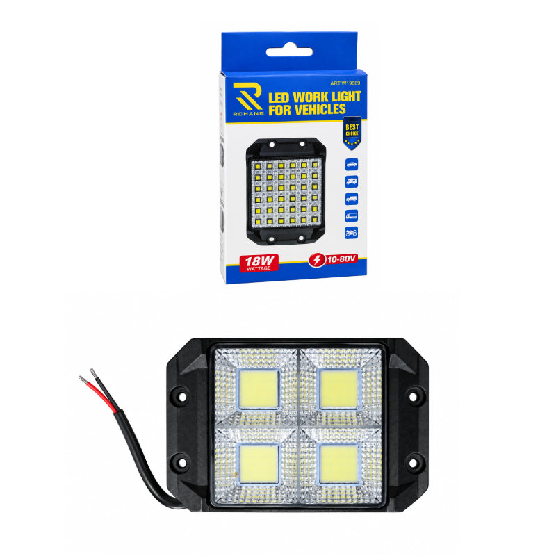 Rchang Προβολέας Εργασίας LED Αυτοκινήτου 18W 10-80V W19669-1 - 18W 10-80V LED Work Light for Vehicles