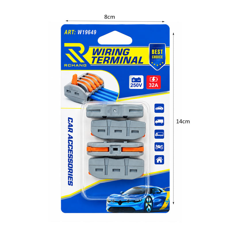 Rchang Κλέμμες Ταχείας Σύνδεσης Καλωδίων 32A 250V 4 Τεμάχια – Quick Wiring Terminal Connectors