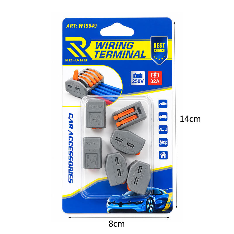 Rchang Σετ Κλέμες Ταχείας Σύνδεσης Καλωδίων 250V 32A 6 Τεμαχίων W19649 - Quick Wire Connectors