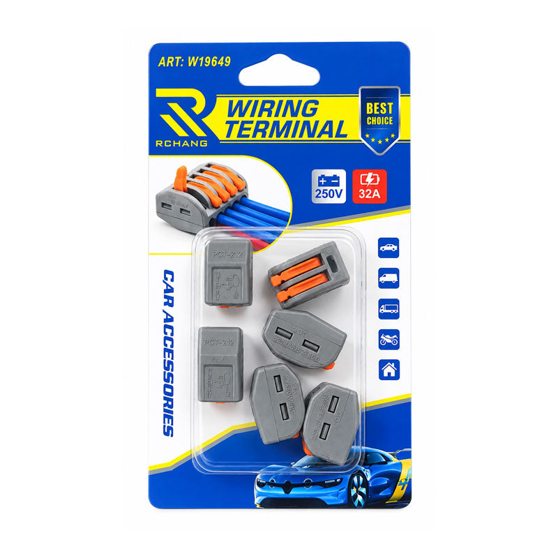 Rchang Σετ Κλέμες Ταχείας Σύνδεσης Καλωδίων 250V 32A 6 Τεμαχίων W19649 - Quick Wire Connectors