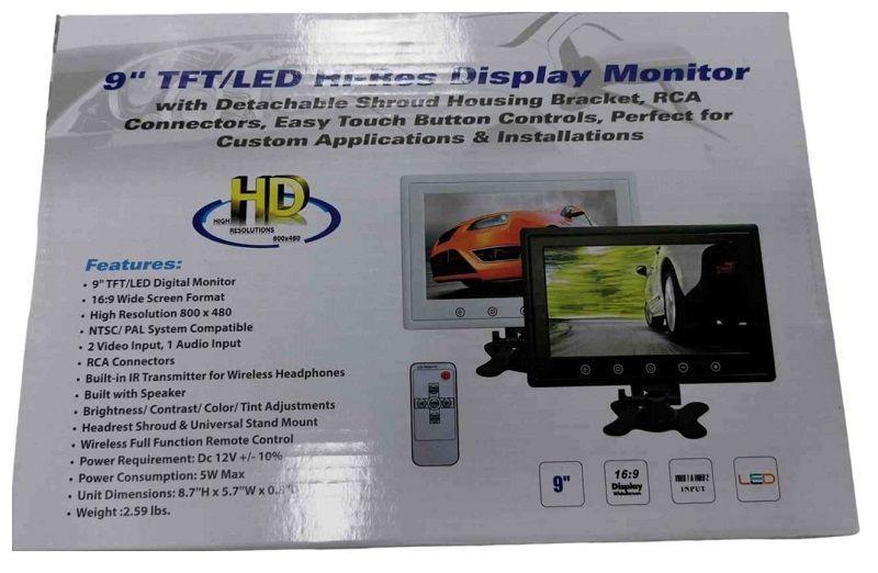 Οθόνη - Monitor αυτοκινήτου - 9'' - 12V - 011226 AUTO-MOTO-BIKE>Είδη αυτοκινήτου>Κάμερες οπισθοπορείας & monitors