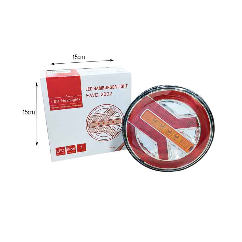Φως Τρέιλερ Με LED Στρογγυλό 12-24V- Headlights Hamburger