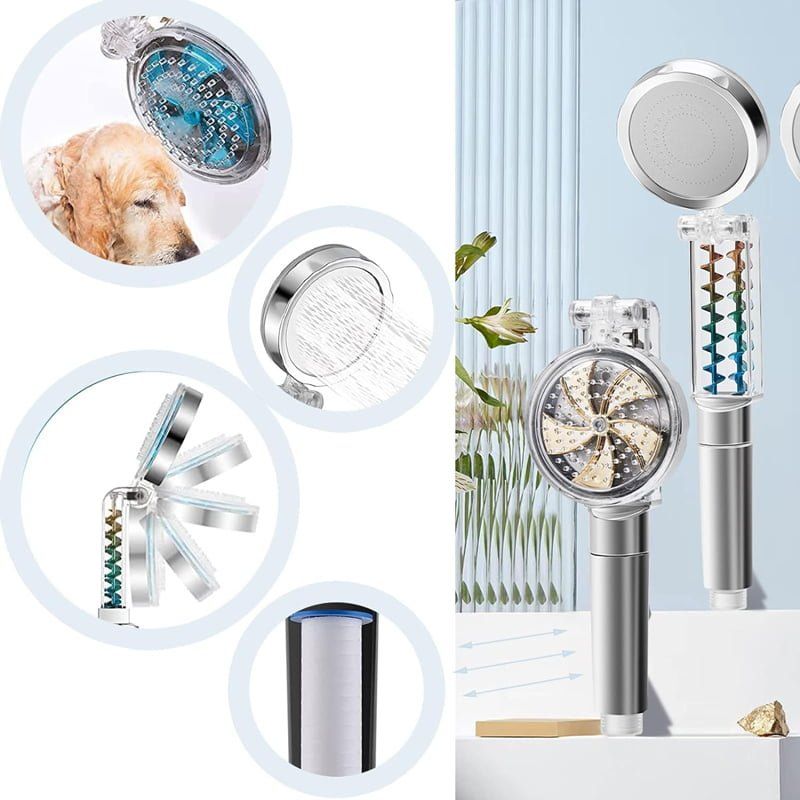 Τηλέφωνο Κεφαλή Ντους Μπάνιου με Φίλτρο - High Pressure Shower Head with Filter